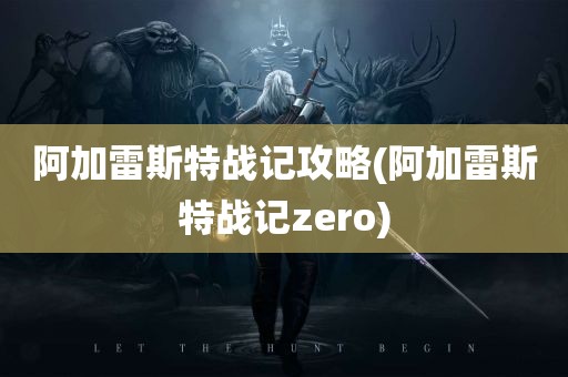 阿加雷斯特战记攻略(阿加雷斯特战记zero)