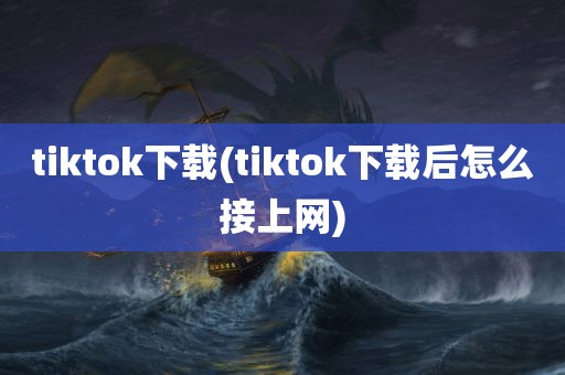 tiktok下载(tiktok下载后怎么接上网)