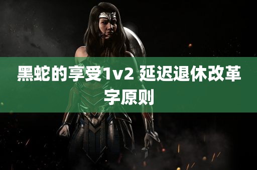 黑蛇的享受1v2 延迟退休改革字原则