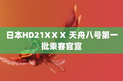 日本HD21XⅩⅩ 天舟八号第一批乘客官宣