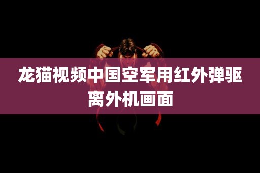 龙猫视频中国空军用红外弹驱离外机画面