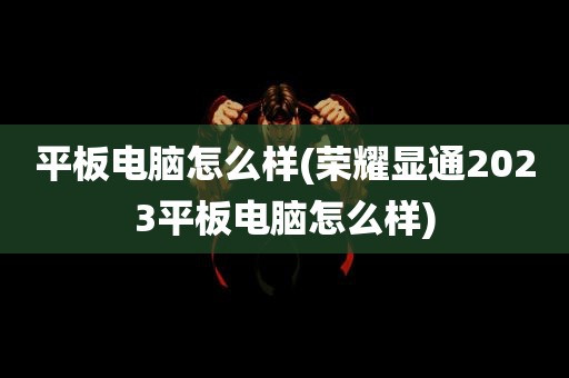 平板电脑怎么样(荣耀显通2023平板电脑怎么样)