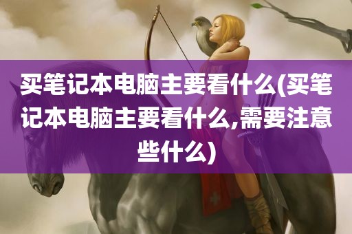 买笔记本电脑主要看什么(买笔记本电脑主要看什么,需要注意些什么)