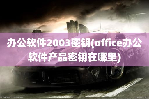 办公软件2003密钥(office办公软件产品密钥在哪里)