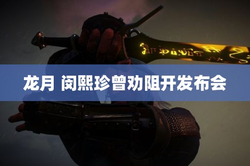 龙月 闵熙珍曾劝阻开发布会