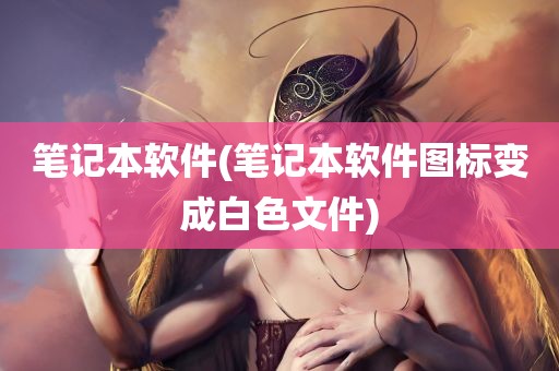 笔记本软件(笔记本软件图标变成白色文件)