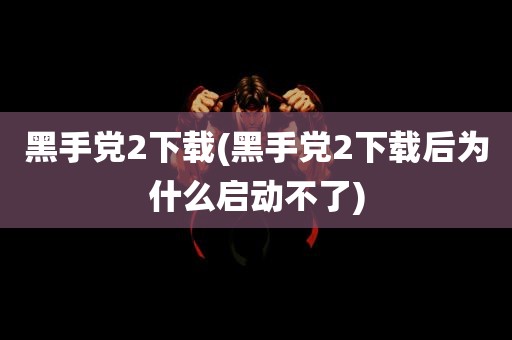 黑手党2下载(黑手党2下载后为什么启动不了)