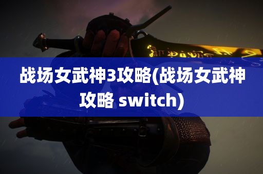 战场女武神3攻略(战场女武神攻略 switch)