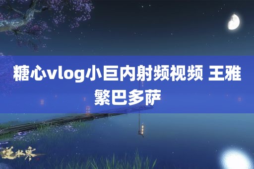 糖心vlog小巨内射频视频 王雅繁巴多萨