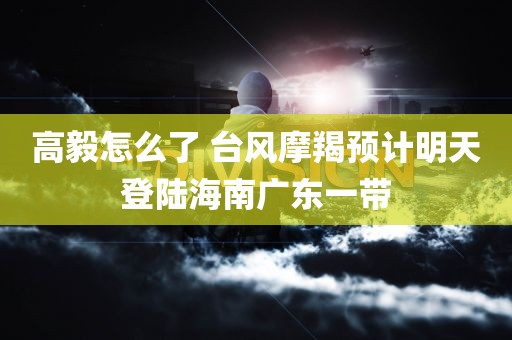 高毅怎么了 台风摩羯预计明天登陆海南广东一带