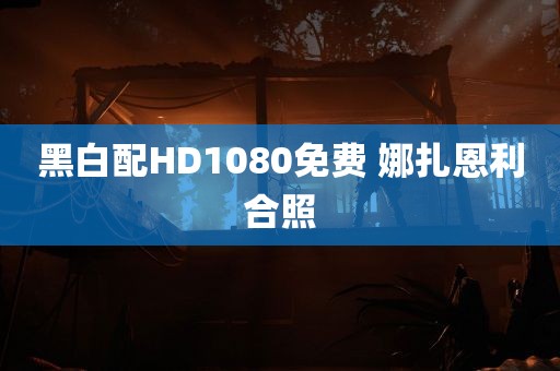 黑白配HD1080免费 娜扎恩利合照