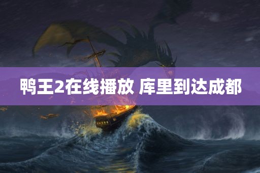 鸭王2在线播放 库里到达成都