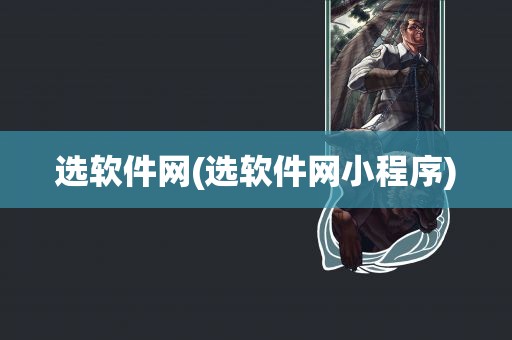 选软件网(选软件网小程序)