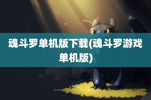 魂斗罗单机版下载(魂斗罗游戏单机版)