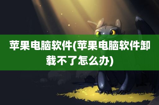 苹果电脑软件(苹果电脑软件卸载不了怎么办)