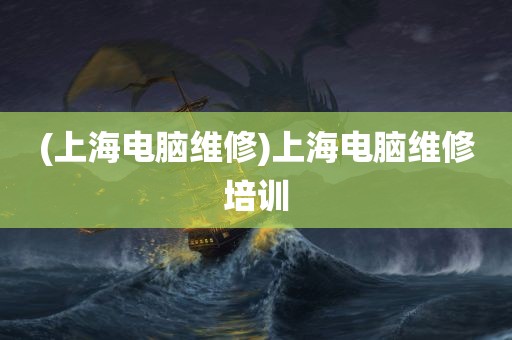 (上海电脑维修)上海电脑维修培训