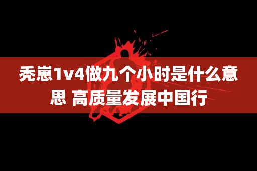 秃崽1v4做九个小时是什么意思 高质量发展中国行