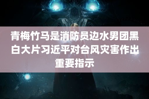 青梅竹马是消防员边水男团黑白大片习近平对台风灾害作出重要指示