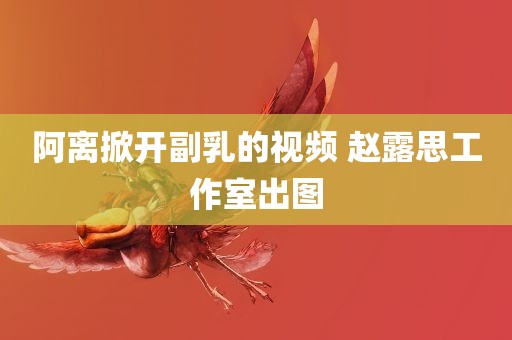 阿离掀开副乳的视频 赵露思工作室出图