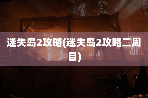 迷失岛2攻略(迷失岛2攻略二周目)