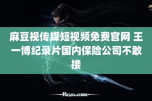 麻豆视传媒短视频免费官网 王一博纪录片国内保险公司不敢接