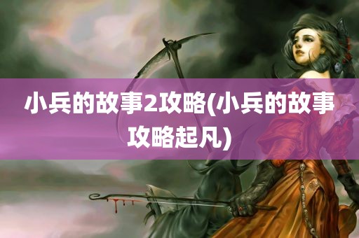 小兵的故事2攻略(小兵的故事攻略起凡)