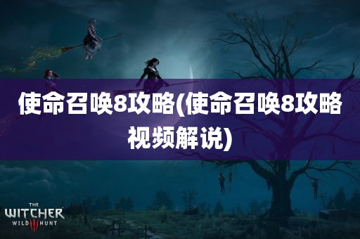 使命召唤8攻略(使命召唤8攻略视频解说)