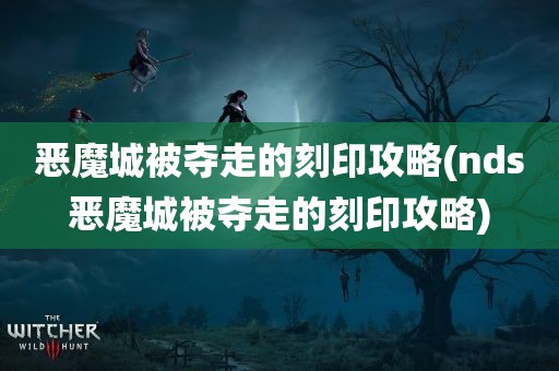 恶魔城被夺走的刻印攻略(nds恶魔城被夺走的刻印攻略)