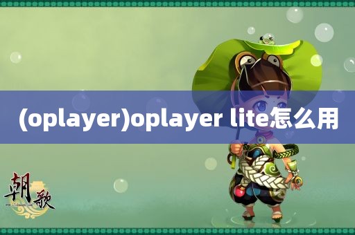 (oplayer)oplayer lite怎么用