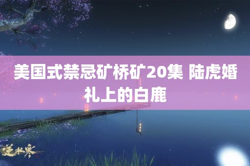 美国式禁忌矿桥矿20集 陆虎婚礼上的白鹿