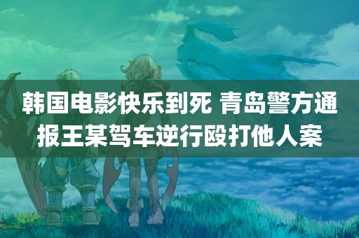 韩国电影快乐到死 青岛警方通报王某驾车逆行殴打他人案