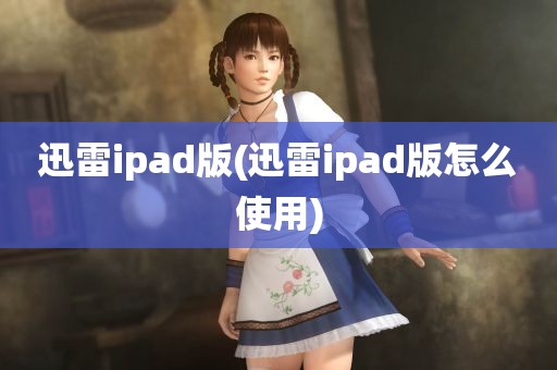 迅雷ipad版(迅雷ipad版怎么使用)