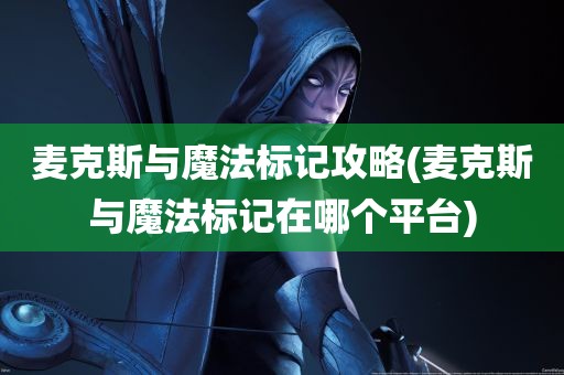 麦克斯与魔法标记攻略(麦克斯与魔法标记在哪个平台)