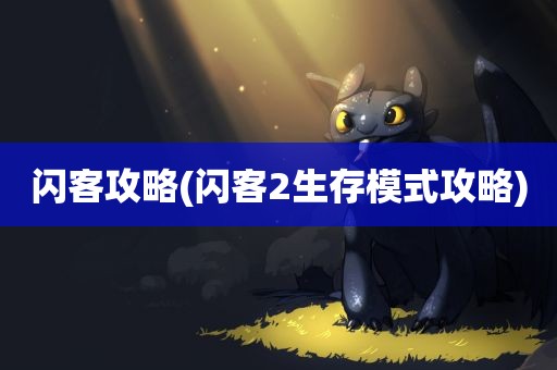 闪客攻略(闪客2生存模式攻略)