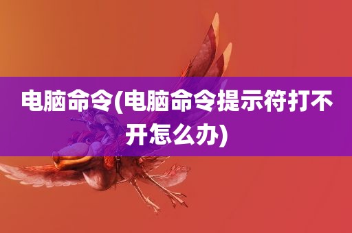 电脑命令(电脑命令提示符打不开怎么办)