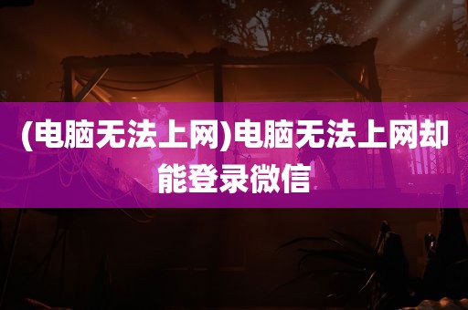 (电脑无法上网)电脑无法上网却能登录微信