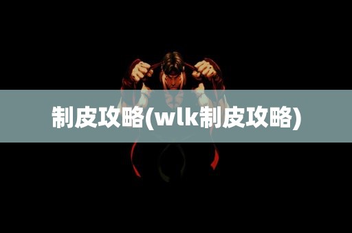 制皮攻略(wlk制皮攻略)