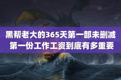 黑帮老大的365天第一部未删减 第一份工作工资到底有多重要