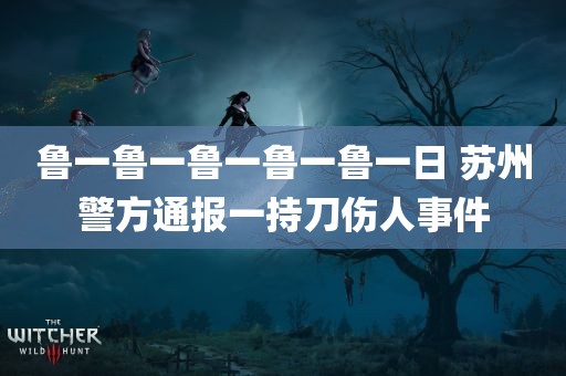 鲁一鲁一鲁一鲁一鲁一日 苏州警方通报一持刀伤人事件