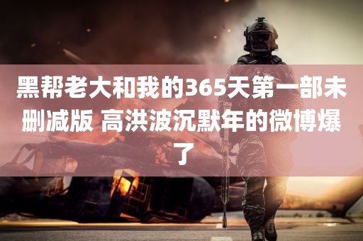 黑帮老大和我的365天第一部未删减版 高洪波沉默年的微博爆了