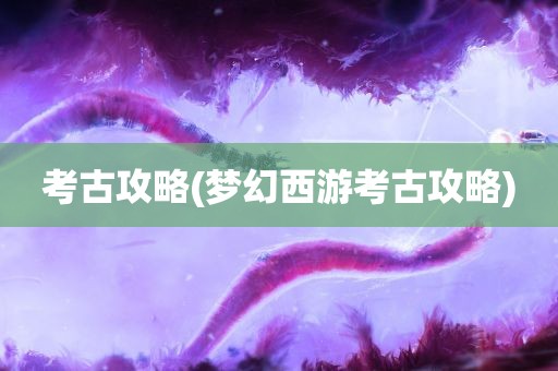 考古攻略(梦幻西游考古攻略)