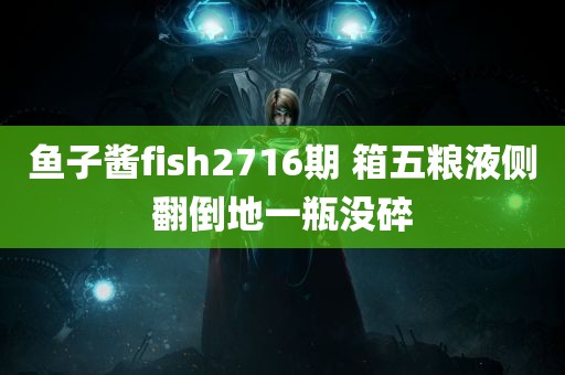 鱼子酱fish2716期 箱五粮液侧翻倒地一瓶没碎