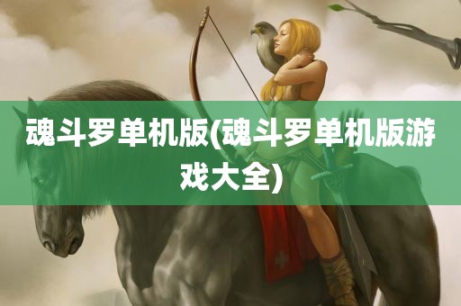 魂斗罗单机版(魂斗罗单机版游戏大全)