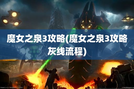 魔女之泉3攻略(魔女之泉3攻略灰线流程)