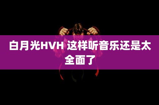 白月光HVH 这样听音乐还是太全面了