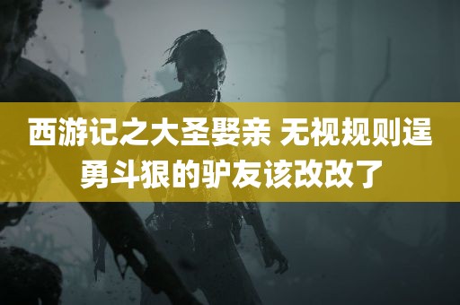 西游记之大圣娶亲 无视规则逞勇斗狠的驴友该改改了