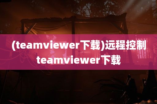 (teamviewer下载)远程控制teamviewer下载