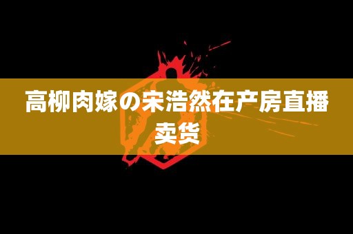 高柳肉嫁の宋浩然在产房直播卖货