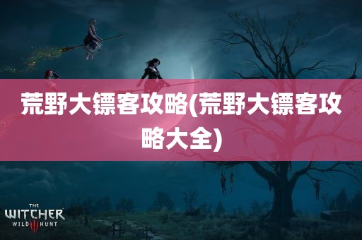 荒野大镖客攻略(荒野大镖客攻略大全)