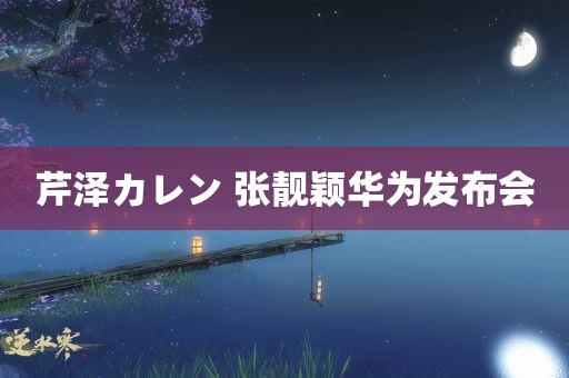 芹泽カレン 张靓颖华为发布会